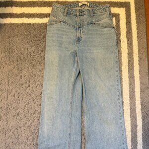 Abercrombie Curve Love 90s Relaxed Jeans | High Rise | Long (2L) | Light Wash